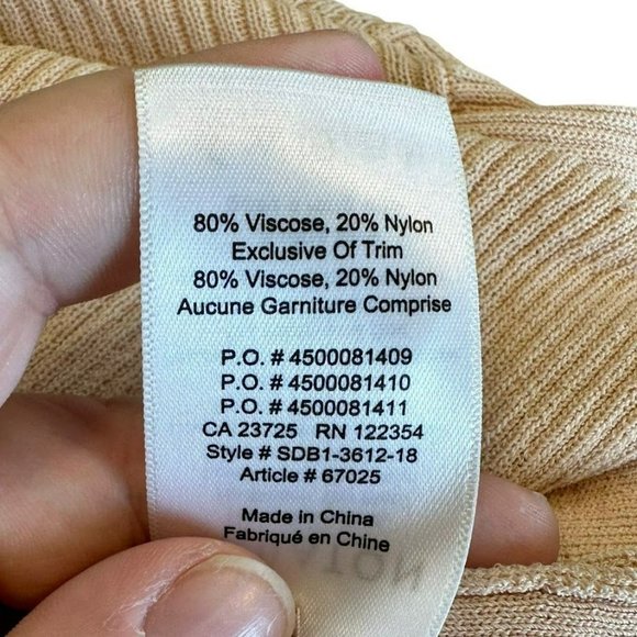 Aritzia Babaton Blush Pink Viscose Blend Light Cardigan Sweater Womens S‎ - Picture 5 of 5